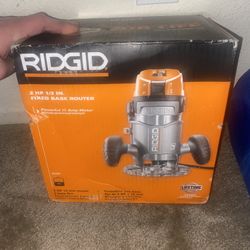 Rigid   2 Hp 1/2 In  Fixed Base Router 11’ Amp. Brand New Orig 249. Will Take 100 OBO
