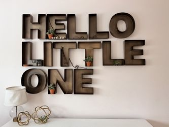 Land of Nod Metal Nursery Letters - HELLO LITTLE ONE