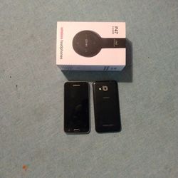Samsung J36v.  A pair And.   New P47 Wireless Headphone