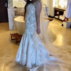 Martina Liana Wedding Dress- Hand Beaded 