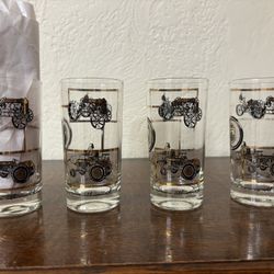 Vintage Farm Machinery Glasses 