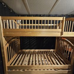 3 Bunk Bed Set  Or 2 Beds & Drawer On Bottom
