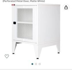 NEW ALL METAL STORAGE CABINET W/1 Shelf & Perforated Metal Door