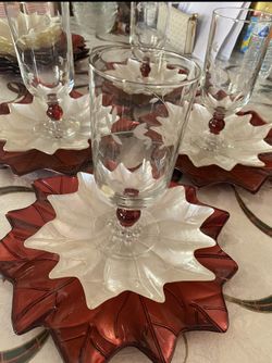 Festive Glass Decoration Set 