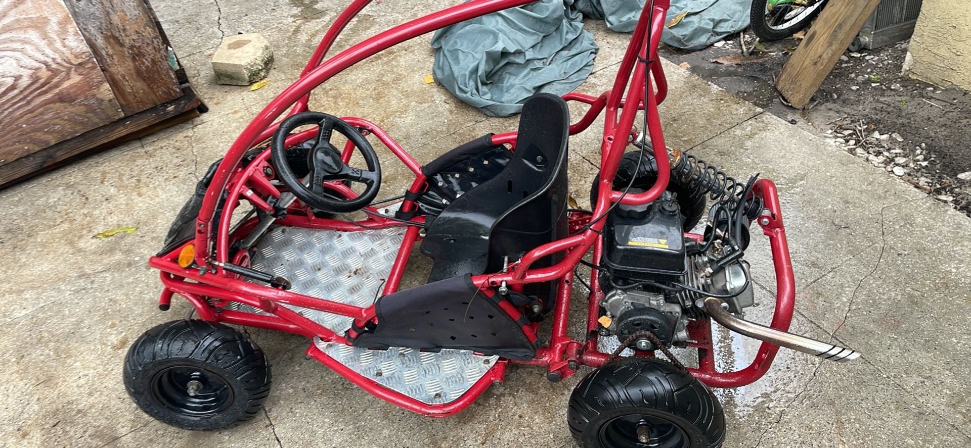 One seater go kart