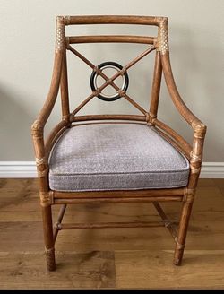 Vintage McGuire Mid Century Rattan Bamboo Lounge Dining Chair Target Armchair
