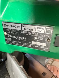 Hitachi 10” miter saw C10FB