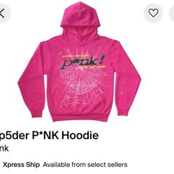 Sp5der Pink Hoodie
