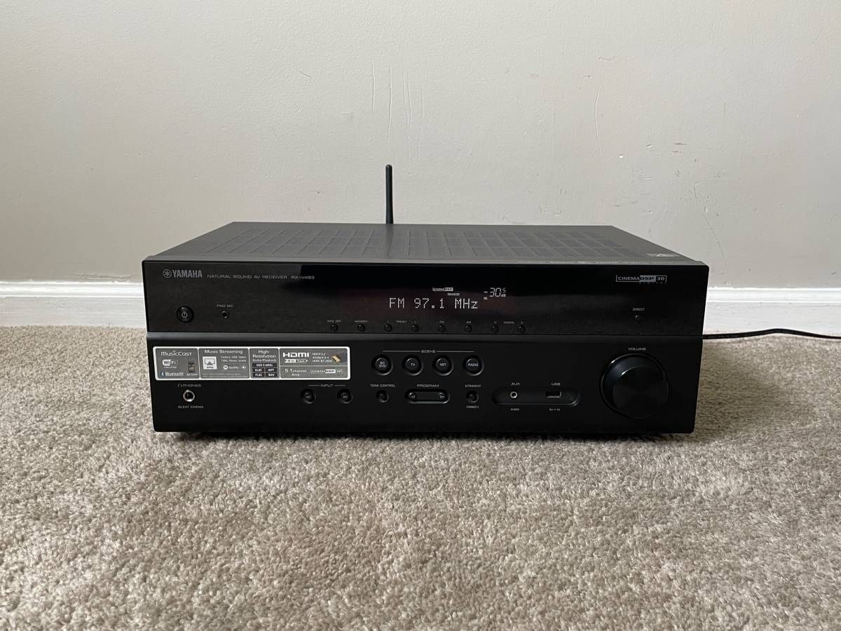 Yamaha RX-V483 5.1 HDMI 4K Ultra HD WiFi Bluetooth Home Surround Receiver