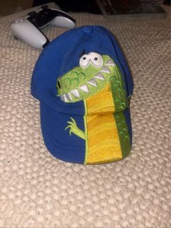 Kid Tees Stephen Joseph Boy's Hat Stretchy Blue Size Kid Embroidered Dinosaur