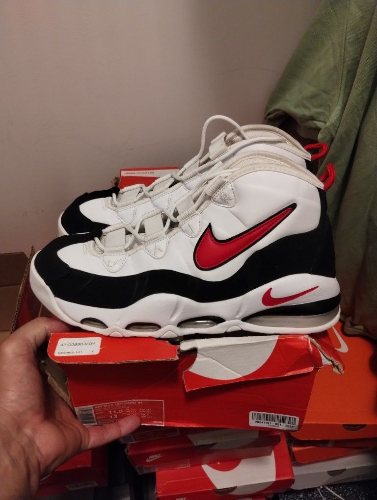 $120 Local Pickup Nike Air Max Uptempo 95 Chicago Bulls Size 11.5 OG Box Badly Damaged No Trades Prices Firm