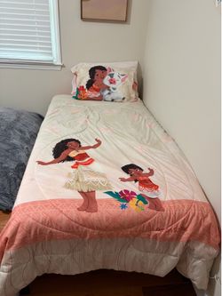 Twin bed frame and mattress