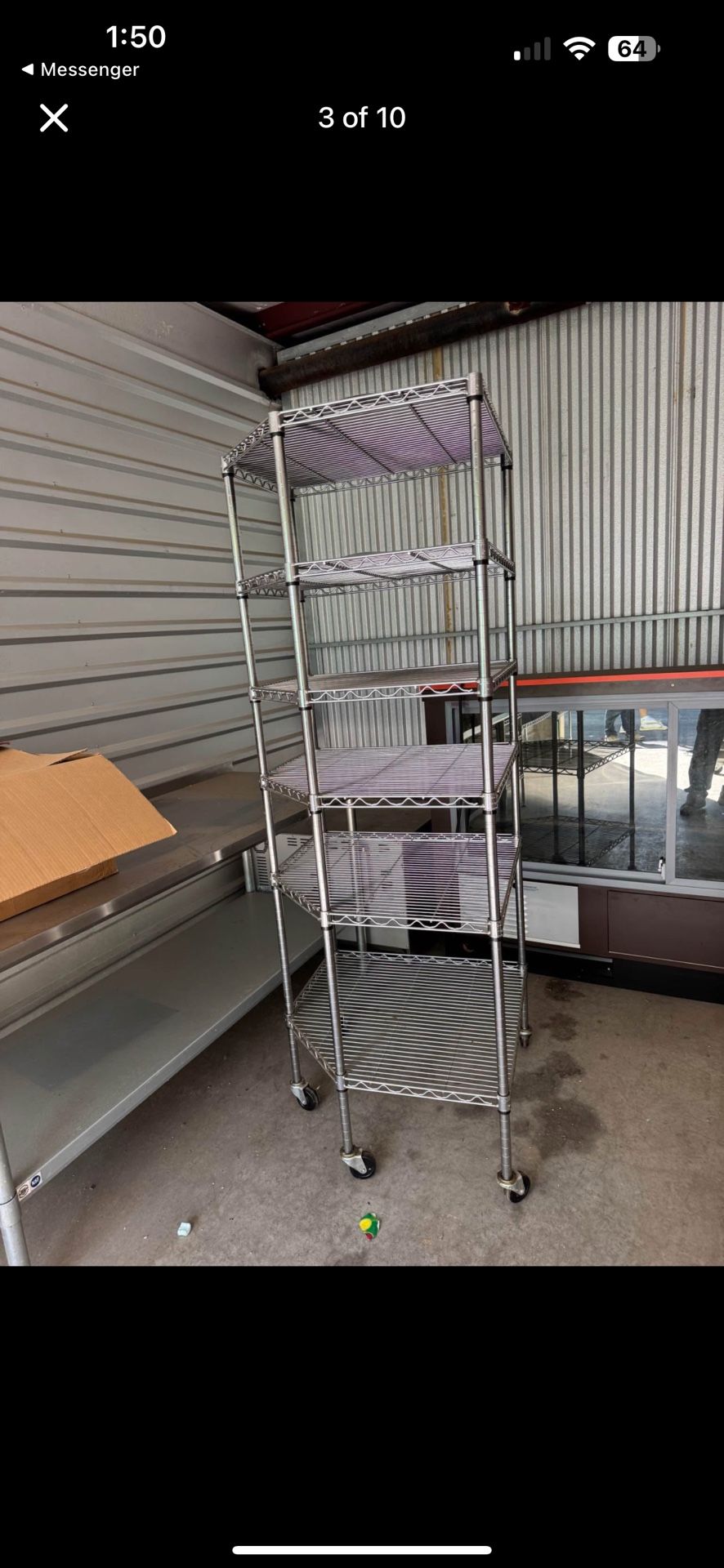 Metal Shelving Rack On Wheels