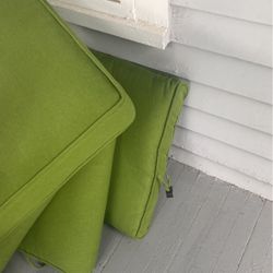 Chair cushions very nice green