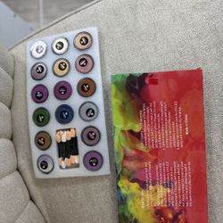 Artdone 16 Jars Chrome Nail Powder Nail Art Fimo Striping Tape Lines Decoration Metallic Mirror Effect Holographic Aurora Chameleon Pigment Powder 1g/