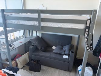 Full size loft bed frame