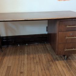 Vintage Mid Century Modern Secretary Desk