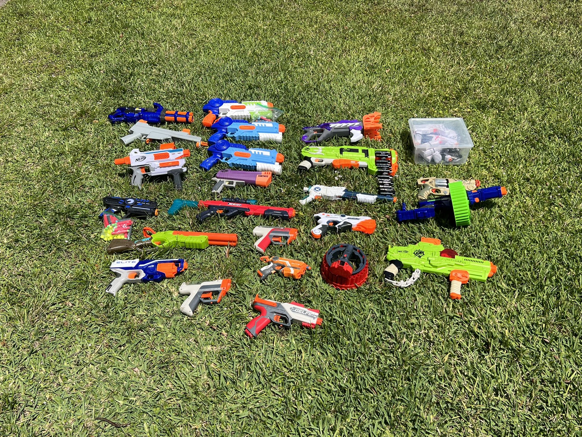 Nerf Gun Lot with Laser Tag
