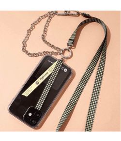 Brandnew Universal Cell Phone Crossbody Lanyard Set(Lanyard+Finger Strap+Durability Patch) Adjustable Neck Strap Phone Tether Compatible with Full Cov
