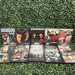 🔥 Action Thriller DVD Lot x10 – Se7en, Blood Diamond, Swordfish, Slevin (#1)
