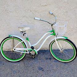 Classic Phat Sea 26" Beach Cruiser Bike Bicicleta Basket 