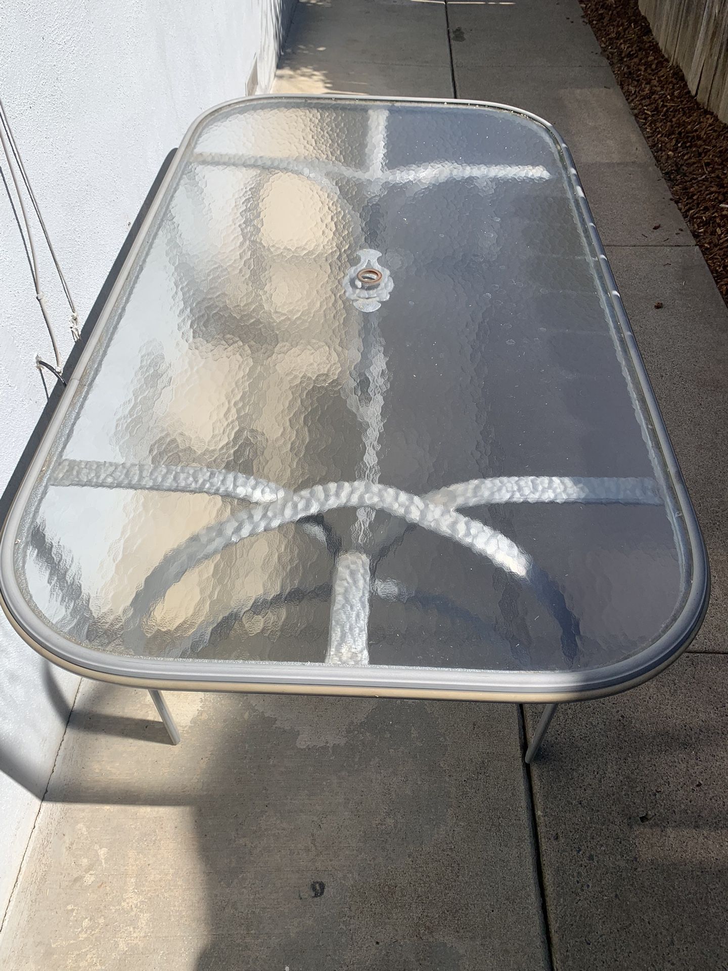 Outdoor Glass Table