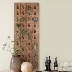  2 Pottery Barn Wall Wine Rack $400 For Pair