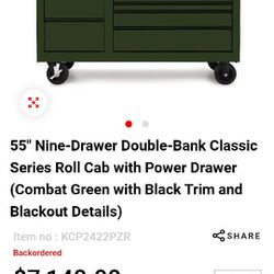 Snap On 55 Inch Combat Green Toolbox