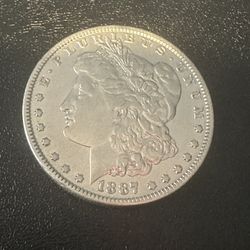 1887 Morgan Silver Dollar 