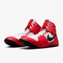 Nike Fury Mens Size 9 Wrestling Shoes University Red White Black Athletic MMA  New without Box