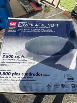 1500 CFM Shingle Match Weathered Wood Power Roof Mount Attic Fan