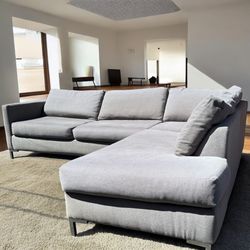 Modern Sectional Couch 9 x 7.5 FT (gray / grey)