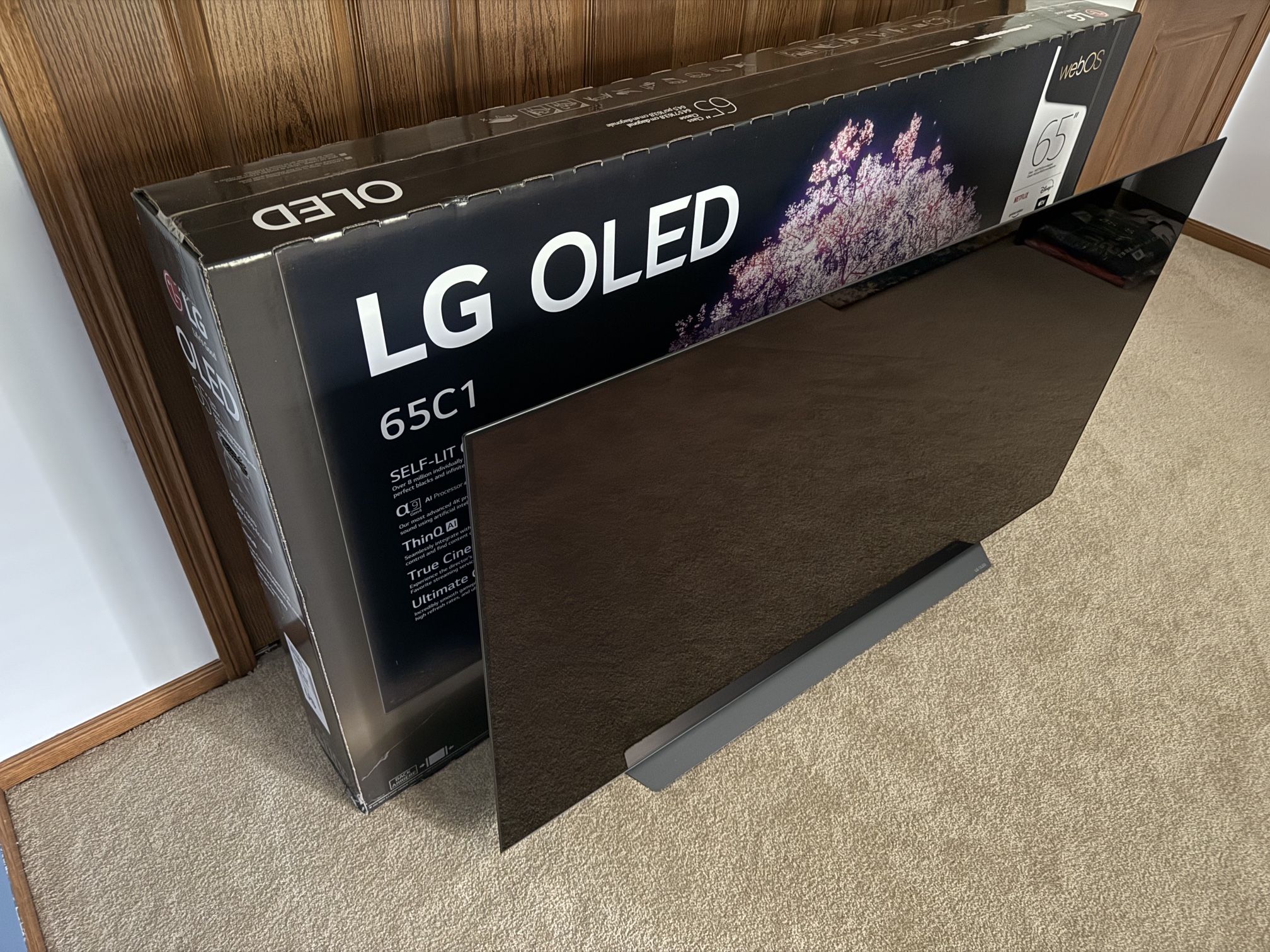 LG OLED 65C1 64.5" OLED Smart TV (2021) HARDLY USED.