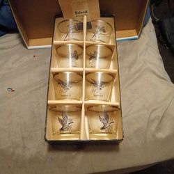 Federal Glass Company Beverage Set 22 k Platinum 