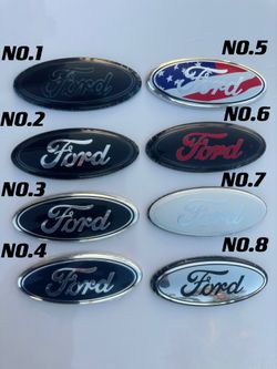 Grilles For Ford Taurus X Ford Blue Oval Chrome Emblem - 9" X 3.5