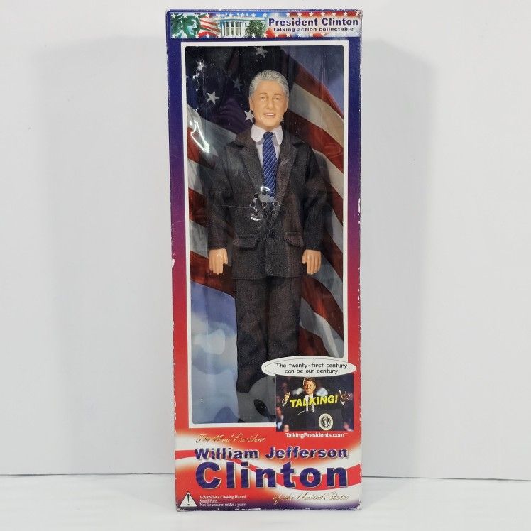 President Bill Clinton Talking Action Figure Talking Presidents 12 Inch