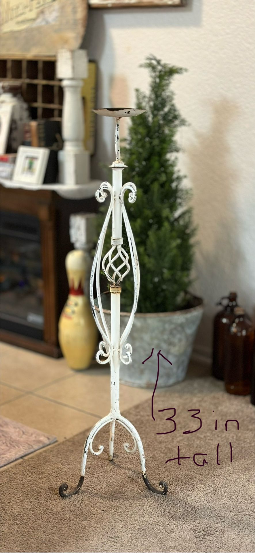 Shabby Chic Candle Holder 