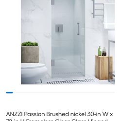 Frameless Hinged Glass Shower Door