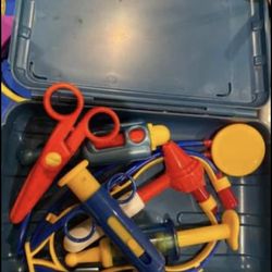 Fisher Price Doctors Kit Toy Doll EUC Never Used Toddler Homeschool Creative