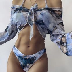 3 Piece Bikini Set Size 6/Medium 