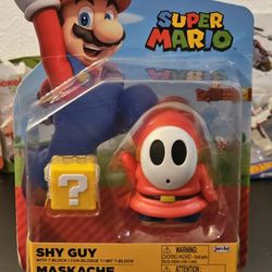 Nintendo Super Mario Shy Guy with Question Block Action Figure