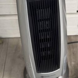 Comfort Zone Electric Oscillating Ceramic Tower Space Heater, Remote, Backlit Digital Thermostat &