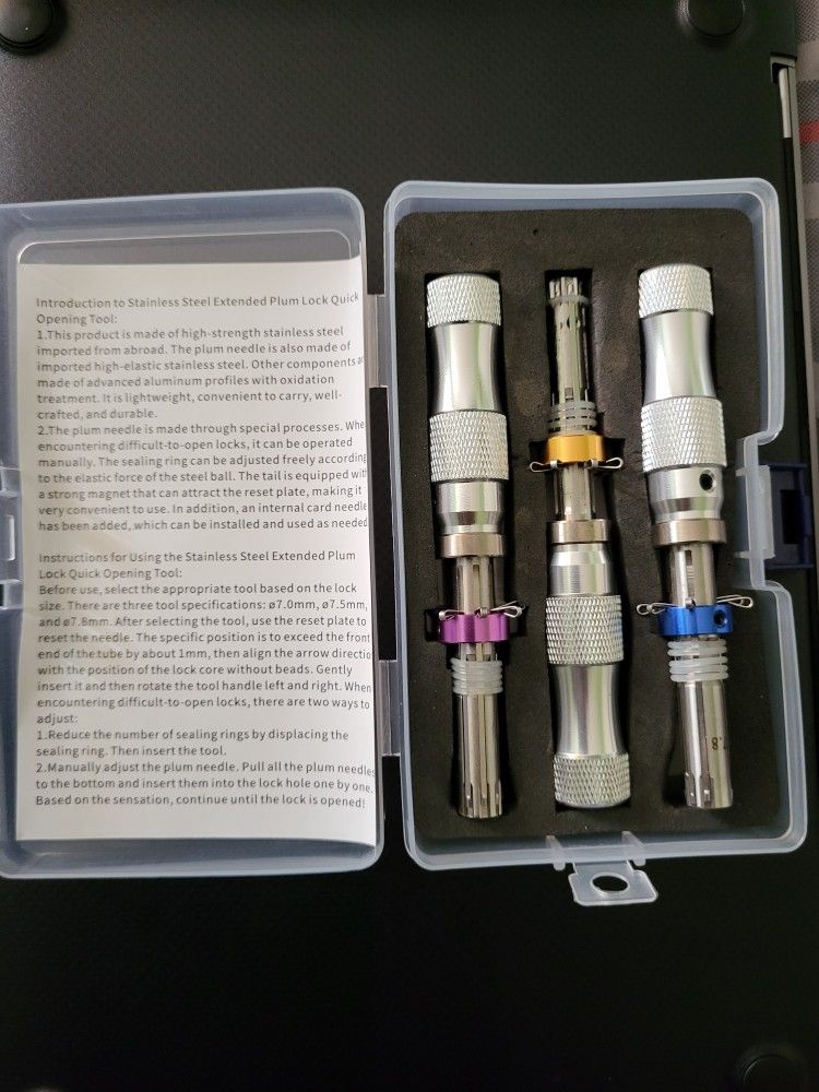 7 pin tubular lock pick