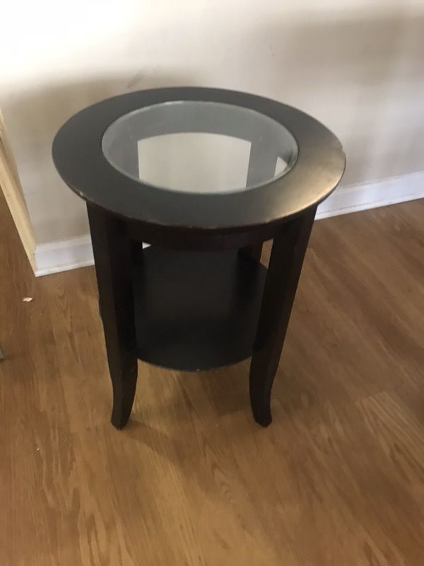 Black/ Glass Side Table!
