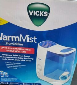 New In Sealed Box Vicks Warm Mist Humidifier (Filter-Free) - 1 Gallon