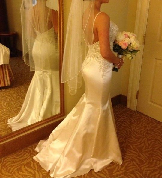 Stunning Satin Mermaid Wedding Dress