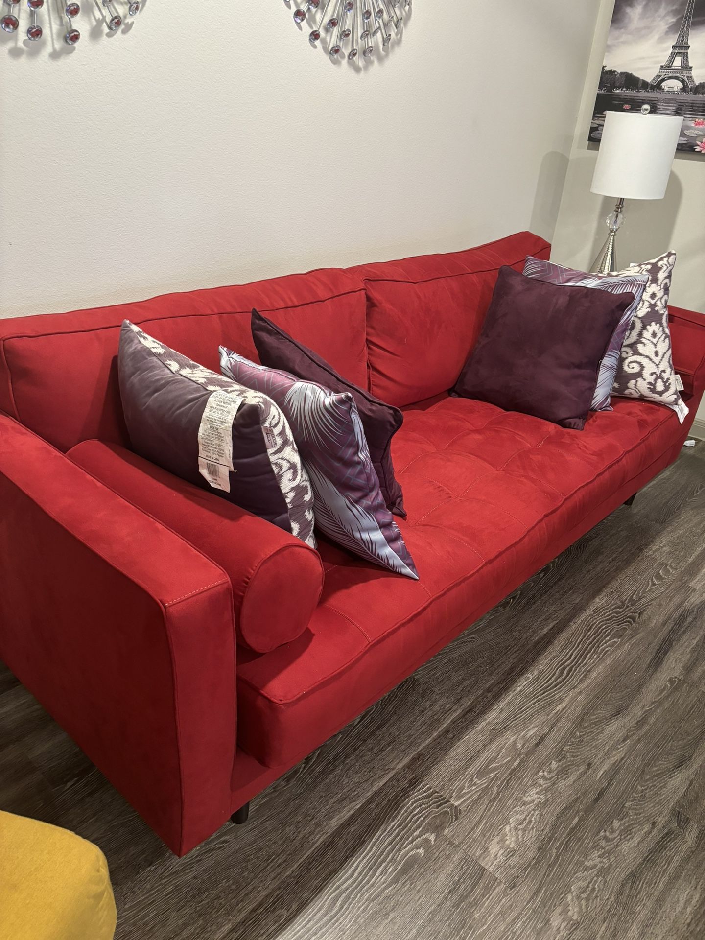 Red Living Room Sofa 