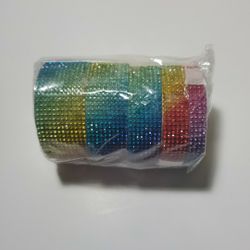 Self-Adhesive Rainbow Rhinestone Tape 