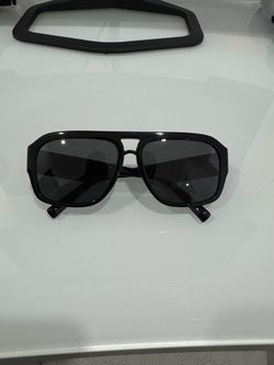 Black Aviator Sunglasses dolce and gabanna