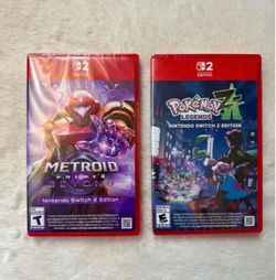 Metroid Prime 4 Beyond & Pokémon Legends Z-A Nintendo Switch 2 NEW!
